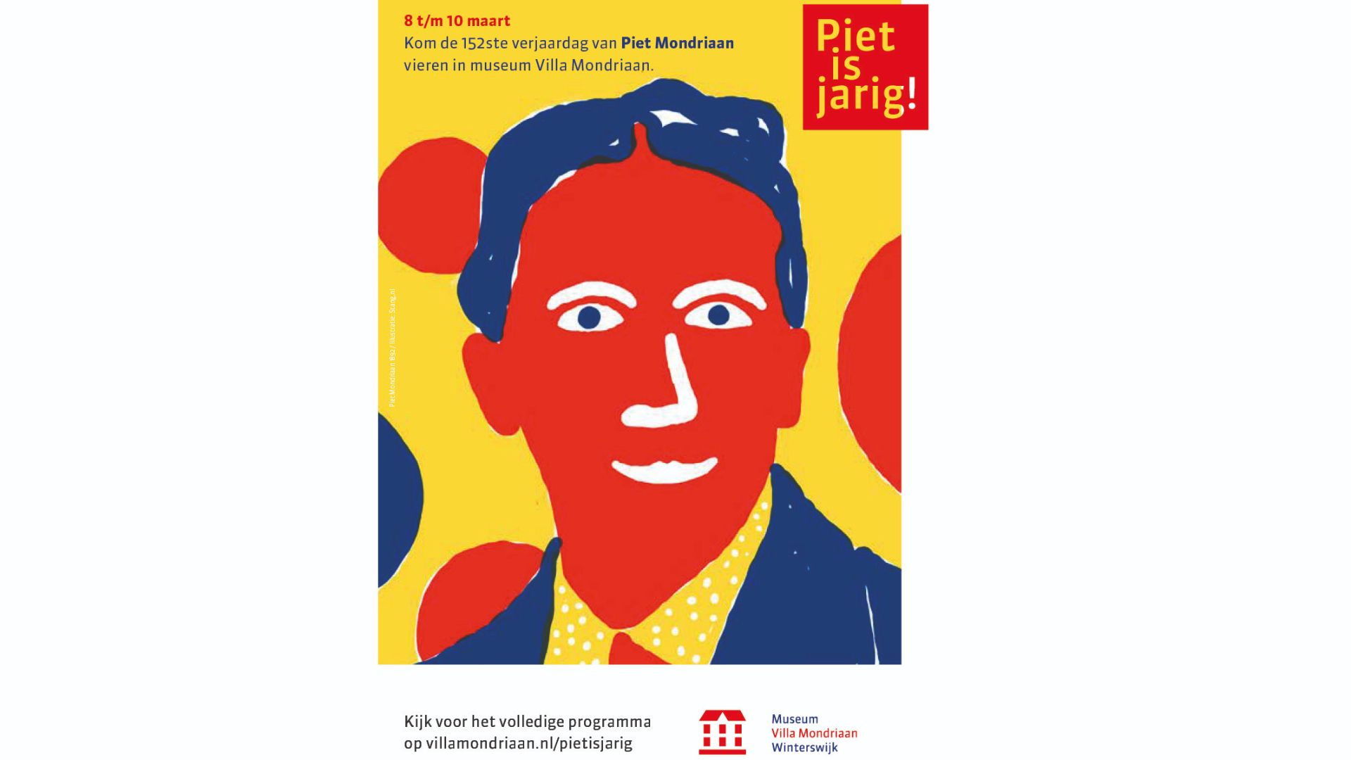 In Museum Villa Mondriaan is Piet jarig
